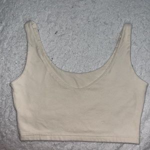 Brandy Melville cream Lydia tank top, perfect condition, one size